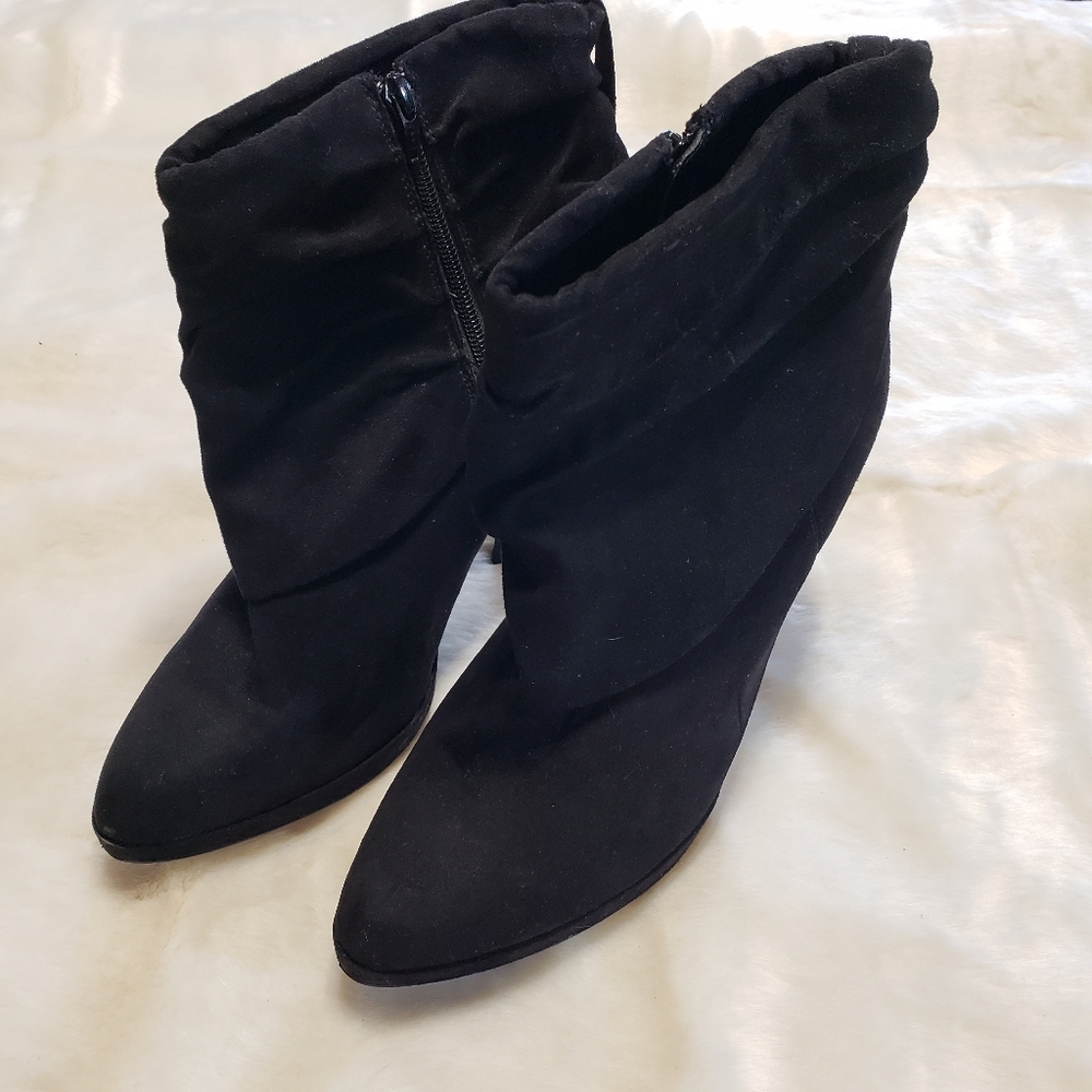 Jennifer Lopez Black Heeled Ankle Boots Size 10